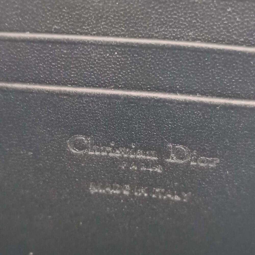 CHRISTIAN DIOR Black Leather Pochette Shoulder Bag - Picture 6 of 7